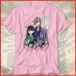 Ere1 เสื้อยืดแขนสั้น พิมพ์ลายการ์ตูนอนิเมะ My Happy Marriage Saimori Miyo Kiyoka สไตล์ฮาราจูกุ พลัสไซซ์ สําหรับทุกเพศ