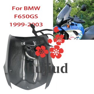 Liujiud กระจกหน้ารถจักรยานยนต์ สีดํา สําหรับ BMW F650 F 650 GS 1999-2003