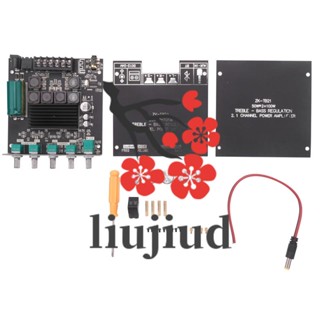 Liujiud บอร์ดขยายเสียงสเตอริโอ HiFi บลูทูธ 2.1 TPA3116D2 50WX2+100W 12V-24V