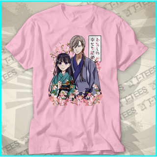 เสื้อยืดแขนสั้น พิมพ์ลายการ์ตูนคอสเพลย์ My Happy Marriage Saimori Miyo Kiyoka สไตล์ฮาราจูกุ พลัสไซซ์ สําหรับผู้ชาย และผู้หญิง