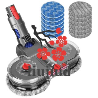 Liujiud ไม้ถูพื้นไฟฟ้า พร้อมถังเก็บน้ํา และไม้ถูพื้น ซักได้ 12 ชิ้น สําหรับเครื่องดูดฝุ่น Dyson V15 V11 V10 V8 V7