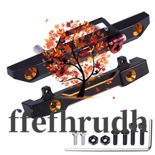 Ffefhrudh ชุดกันชนหน้า หลัง โลหะ สําหรับอัพเกรดรถไต่หินบังคับ Axial SCX24 AXI90081 1/24 2 ชิ้น