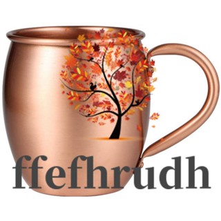 Ffefhrudh แก้วค็อกเทล ทองแดงบริสุทธิ์ 100% 530 มล. สําหรับร้านอาหาร บาร์