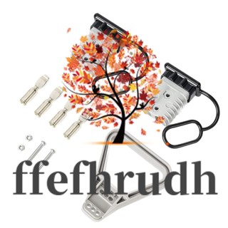 Ffefhrudh ชุดสายเคเบิลเชื่อมต่อแบตเตอรี่ 2/0 AWG 350A สําหรับรถพ่วง Anderson 2 ชิ้น