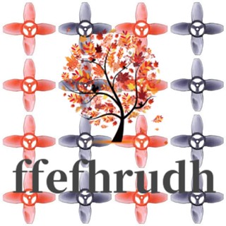 Ffefhrudh ใบพัดเทอร์เทิลโมด 40 มม. 4 ใบมีด 1.5 มม. สําหรับโดรนแข่งขัน มอเตอร์ FPV 0802 16 ชิ้น