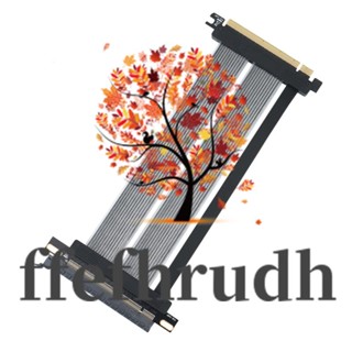 Ffefhrudh สายเคเบิลต่อขยายการ์ดจอ PCIE 4.0 X16 เป็น X16 ยืดหยุ่น 180 องศา สําหรับแชสซี 1U 2U (ยาว 20 ซม.)