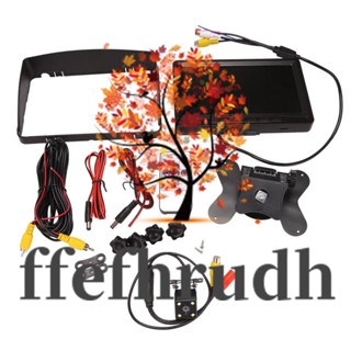 Ffefhrudh กล้องมองหลังรถยนต์ 12V-24VDC หน้าจอกว้าง 7 นิ้ว มองเห็นกลางคืน สําหรับจอดรถยนต์