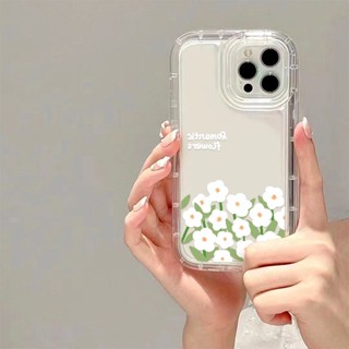 Yiki|เคสโทรศัพท์มือถือแบบนิ่ม TPU ลายดอกเดซี่ เรียบง่าย สําหรับ OPPO A17 A17K A16 A16K A15 A7 A5S A5 A3S A8 A31 2020 A52 A92 A5 A9 2020 A1K R17