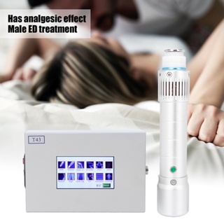Watching You ED Shockwave Treatment Machine Muscle Pain Relief Extracorporeal Body Massager Silver 110‑240V