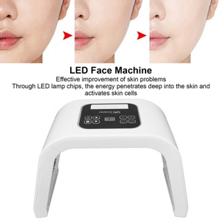 Watching You เครื่อง LED Face 7 สี Care Photon เครื่องพับได้อุปกรณ์สปาผิวหน้าแบบใช้ซ้ำได้