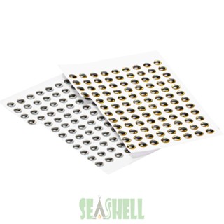 [Seashell02.th] เหยื่อตกปลาโฮโลแกรม เรซิน อีพ็อกซี่ แบบนิ่ม 6 มม. 200 ชิ้น ต่อล็อต#S