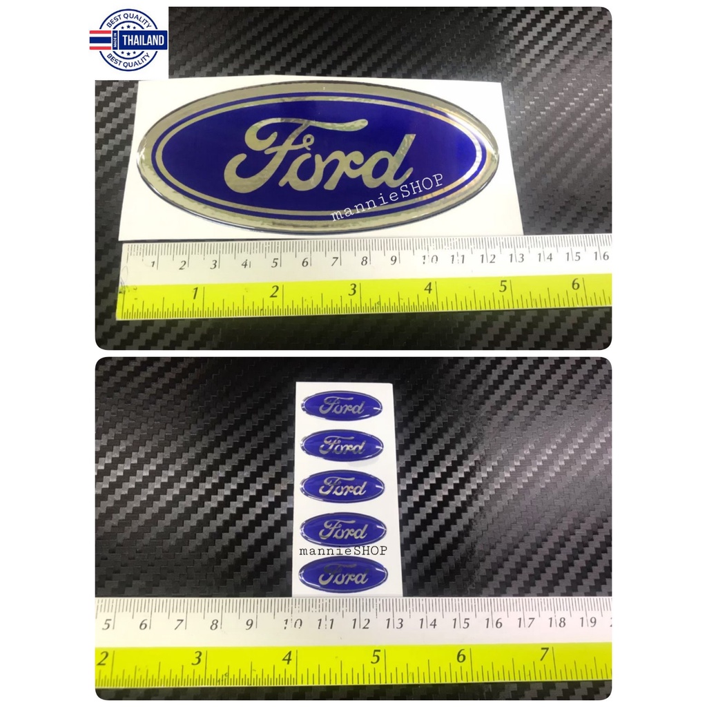 สติ๊กเกอร์ เทเรซิ่นนูนอย่างดี วงรี logo Ford logo sticker ติดรถ แต่งรถ โลโก้ ฟอร์ด ทรงรี สติกเกอร์ สติกเกอ จิ๋ว กลาง ใหญ