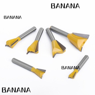 Banana1 ดอกสว่านเราเตอร์คาร์ไบด์ 6 มม. อเนกประสงค์ สําหรับงานไม้