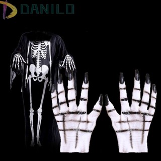 Danilo ถุงมือคอสเพลย์ฮาโลวีน สีดํา สําหรับผู้หญิง