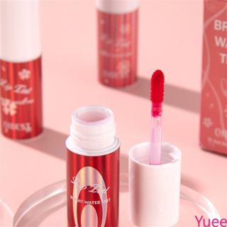 Qibest ลิปสติก Water Lip Glaze ไม่จางหาย Lip Dye กันน้ำ Non-stick Cup Lip Gloss Moisturizing Lip Gloss Facial Beauty เครื่องสำอาง yuee