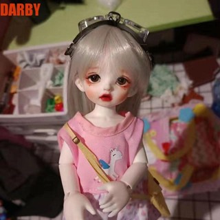 Darby แว่นตาว่ายน้ํา หนัง PU 1/6 BJD อุปกรณ์เสริม สําหรับตุ๊กตา