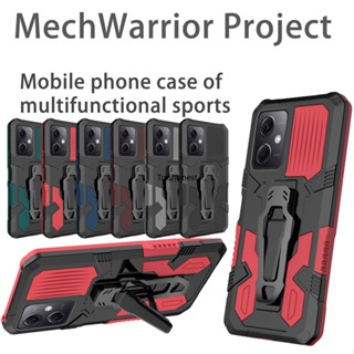 เคส For Vivo Y02 เคส Vivo Y93 เคส Vivo Y91 Casing Vivo Y95 Case Vivo Y91C Y91D Case Vivo Y91i Case Vivo Y1S Y93S Case Vivo V17 Pro Case Vivo V20 SE Case Cool shockproof Mecha Warrior Back Clip Stand Phone Case Cover Cassing Cases JZS โทรศัพท์มือถือ