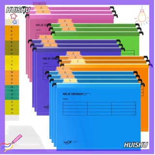 Hs แฟ้มโฟลเดอร์ PVC ขนาด A4 พร้อมตะขอ สุ่มสี สําหรับตู้เสื้อผ้า โรงเรียน A4