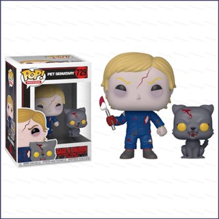 Ye FUNKO POP โมเดลฟิกเกอร์ Pet Sematary Gage and Church ของเล่นสําหรับเด็ก ตกแต่งบ้าน เก็บสะสม ของขวัญ