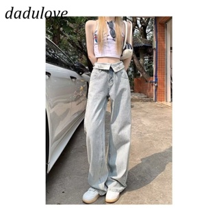 DaDulove💕 New American Ins High Street Thin Jeans Niche High Waist Loose Wide Leg Pants Large Size Trousers