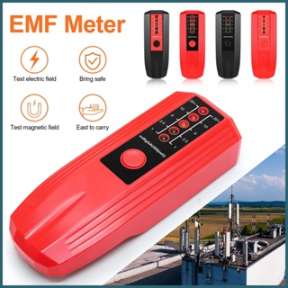 เครื่องตรวจจับรังสีสนามแม่เหล็กไฟฟ้าดิจิทัล LCD EMF แบบมือถือ สําหรับบ้าน EMF novth