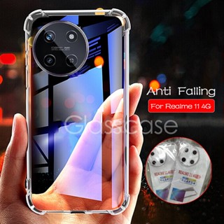 เคสโทรศัพท์มือถือ TPU ใส กันกระแทก สําหรับ Realme 11 4G 11 Pro Plus 11Pro 11Pro+ 11ProPlus Realme11 4G 5G 2023