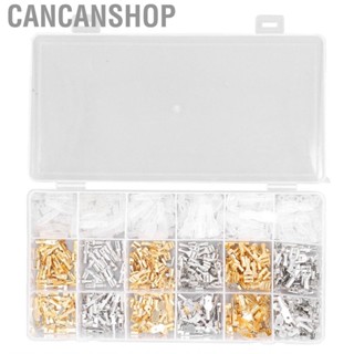 Cancanshop Wire Crimp Terminal Block Male Female Spade Connector 2.8 4.8 6.3mm with Insulating Sleeve for Car Audio Speaker