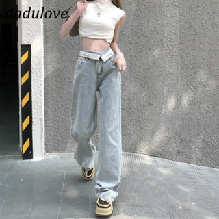 DaDulove💕 New American Ins High Street Retro Jeans Niche High Waist Wide Leg Pants Large Size Trousers