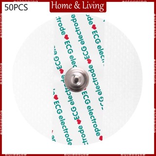Aotoo แผ่นอิเล็กโทรด ECG แบบใช้แล้วทิ้ง 50 ชิ้น สําหรับ Electrocardiograph ECG
