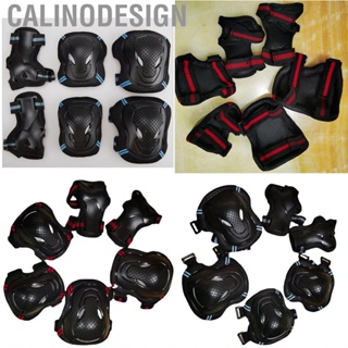 Calinodesign Skating Protection Gear Set Comfortable Breathable Hook and Loop Design Sports Protective Kit for Adults Children