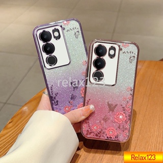 เคสโทรศัพท์มือถือ TPU แบบนิ่ม ไล่โทนสี 6D สําหรับ VIVO V29 V29 Pro