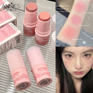 BLACK NANA Blush Stick สามมิติกันน้ำ Brightening น้ำหนักเบาครีม Multi Highlighter Glitter Stick สำหรับใบหน้าเนื้อครีมสุขภาพ Smooth Maquiagem