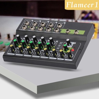 [flameer1] เครื่องผสมเสียงสตูดิโอ คอนโซลเสียง 10 ช่องทาง ควบคุมเสียง สําหรับดีเจ บันทึกเสียง