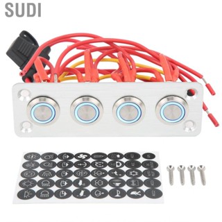 Sudi 4 Gang Switch Panel 12V  Marine Boat  On Off With 40