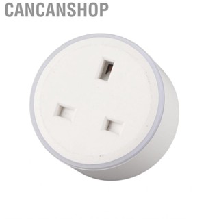 Cancanshop Miniature  Smart Socket UK Plug Wifi RGB Dimming Receptacle for Home