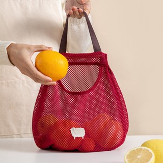 Hanging Kitchen Vegetable Storage Mesh Bag Multi-Purpose Ginger Garlic Onion Sorting Bag Organizer