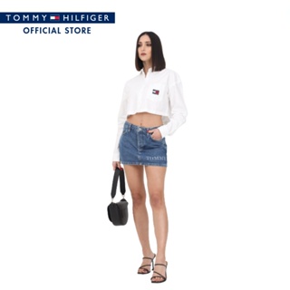 Tommy Hilfiger กระโปรงผู้หญิง รุ่น DW0DW14834 1A5 - สีน้ำเงิน