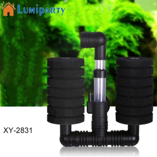 Lumiparty Xy-2830 2831 ฟองน้ํากรองอากาศ ไร้เสียง พร้อมจุกสุญญากาศ อุปกรณ์เสริม สําหรับตู้ปลา