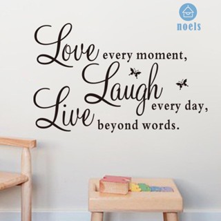 [Noel.th] # Live Laugh Love Quote สติกเกอร์ไวนิล สําหรับติดตกแต่งผนังบ้าน