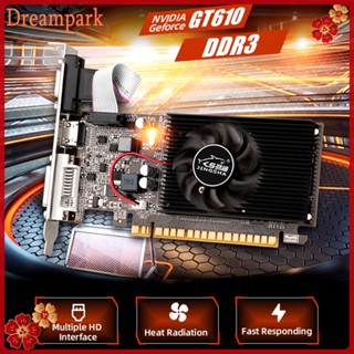 GT610 กราฟิกการ์ด 810MHZ DDR3 1GB การ์ดเกมสำหรับคอมพิวเตอร์