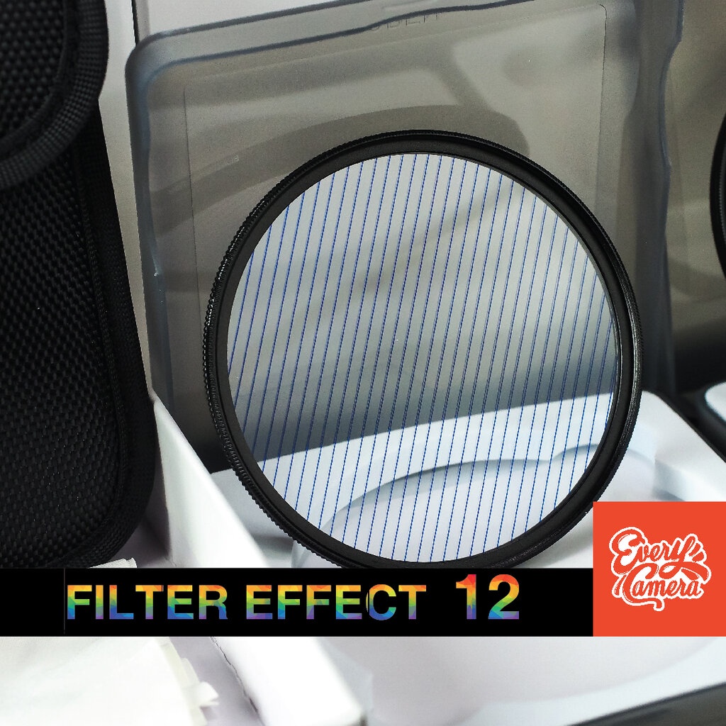 Filter effect 12 Blue fare Cine Flare Streak ฟิวเตอร์เอฟเฟค Effects FX Filter อุปกรณ์เสริมเลนส์ถ่ายภาพ มือถือ