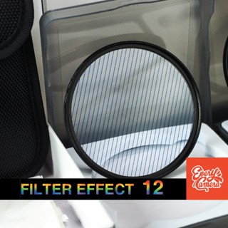 Filter effect 12 Blue fare แถม step up ring Filter effect prism lens ฟิวเตอร์เอฟเฟค