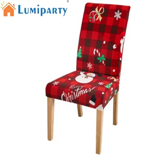 Lumiparty ผ้าคลุมเก้าอี้ ลายคริสต์มาส ซักล้างได้ สําหรับบ้าน ห้องครัว