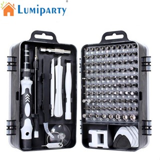 Lumiparty 115 In 1 ชุดไขควงแม่เหล็ก พร้อมที่จับกันลื่น ตามหลักสรีรศาสตร์ เครื่องมือซ่อมบํารุง พร้อมกล่องเก็บ