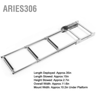 Aries306 3 ขั้นตอน Universal ภายใต้แพลตฟอร์มสไลด์ Mount เรือ Boarding บันไดสแตนเลส Telescopic เรือบันได