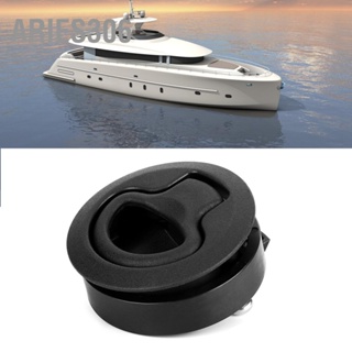 Aries306 สีดำรอบ Flush Slam Latch Deck Hatch ดึงปฏิบัติเรือ Marine ฮาร์ดแวร์อุปกรณ์เสริม