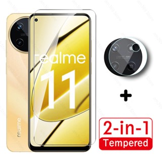 2in1 ฟิล์มกระจกนิรภัยกันรอยหน้าจอกล้อง สําหรับ Realme 11 4G 2023 Realme 11 4G Realme11 5G Global Realmy 11 Realmi 11