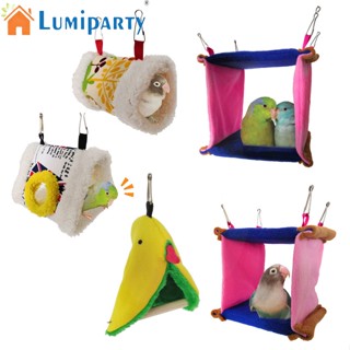 Lumiparty เปลญวน ทรงสามเหลี่ยม แบบหนา ระบายอากาศ ให้ความอบอุ่น สําหรับนกแก้ว