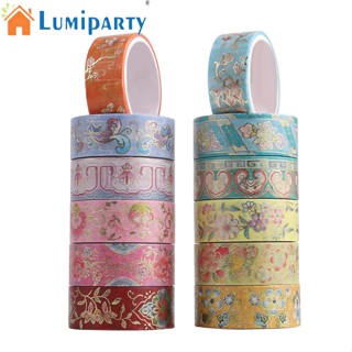 Lumiparty เทปวาชิ กลิตเตอร์ หลากสี 12 ม้วน สําหรับตกแต่งสมุดภาพ งานฝีมือ Diy