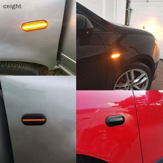 [ceight] หลอดไฟเลี้ยวไดนามิก LED 4 ดวง สําหรับ Volkswagen Polo Jetta Golf 2 ชิ้น